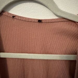 Blush Ribbed Cardigan